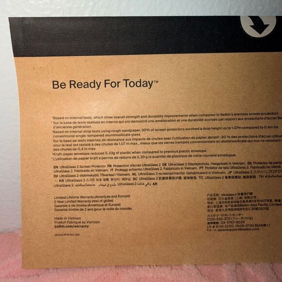 Brand New Belkin Ultraglass 2 for iPhone 16 Pro Max - Picture 2 of 2